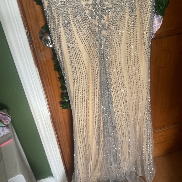Full Rhinestone Formal Dress - Picture 7 of 9
